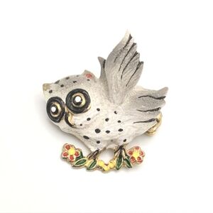 Vintage Sugar Owl Pin
